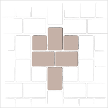 LARGE RECTANGLE AND SQUARE 1 PATTERN